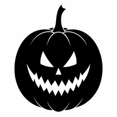 halloween pumpkin black vector silhouette
