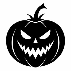 halloween pumpkin black vector silhouette