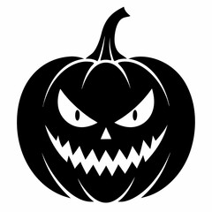 halloween pumpkin black vector silhouette