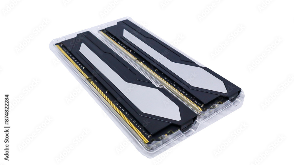 Poster two pieces of black ram with silver list design in transparent plastic tray packaging. close up of t