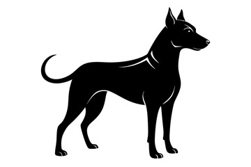 Bella dog black silhouette vector, Dogs and puppies in different breed, Bella, corgi, golden retriever, puppy, bulldog, retriever, 
