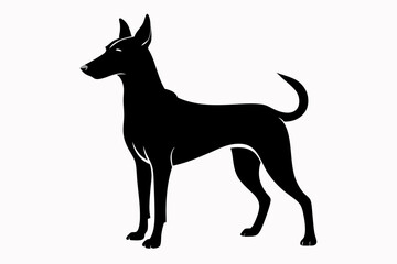 Bella dog black silhouette vector, Dogs and puppies in different breed, Bella, corgi, golden retriever, puppy, bulldog, retriever, 
