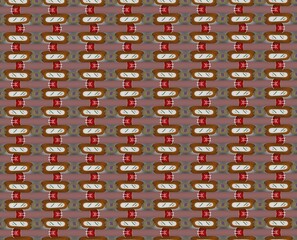 Abstract mid century modern geometric pattern 