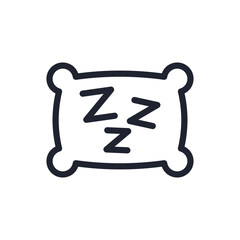 Snoring vector icon. Person catching some zzz's. Sleep icon