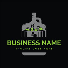 food bottle feed fruit logo