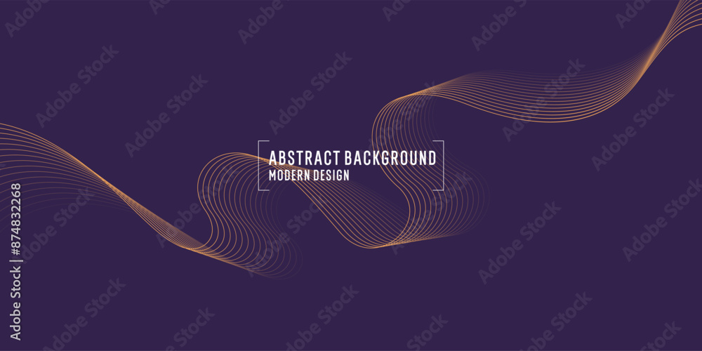 Poster wavy, wriggling lines on a dark background. abstract background with amorphous shapes. a template fo