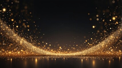 Abstract Gold Dust Background