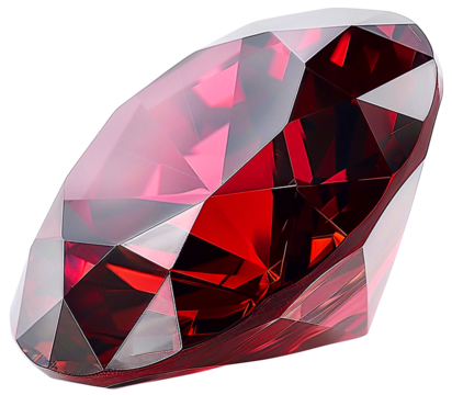 beautiful Dimond gem, garnet, PNG file, isolate background.