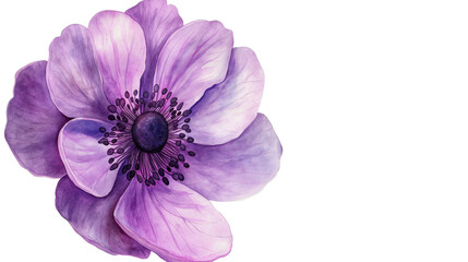 Fototapeta premium Watercolor Flower isolated on a transparent background