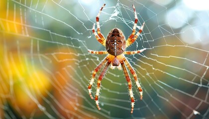 Detailed macro capture of a spider hunting and seizing its prey for an intense wildlife moment