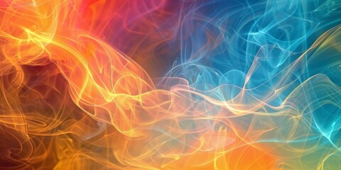 Vibrant Abstract Composition of Colors and Shapes. A Captivating Visual Experience，There are abstract images