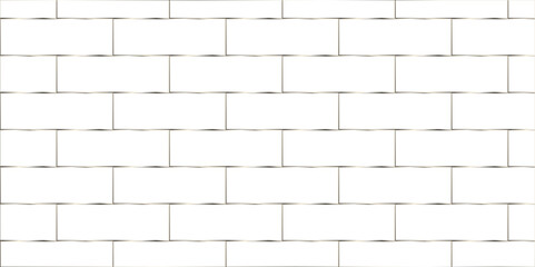 Naklejka premium White brick wall background. architecture construction stone block brick wallpaper. seamless building cement concrete wall grunge background. 
