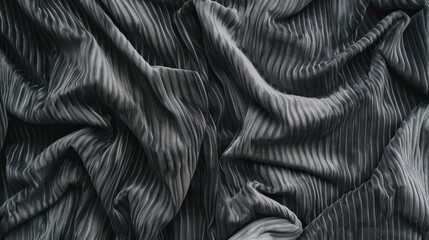 Obraz premium Texture of gray corduroy fabric as a backdrop