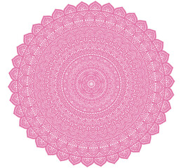 Signs and symbols. Circle pattern lotus or flower mandala art design. beauty, fashion, geometry.