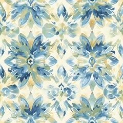 Fototapeta premium Beautiful Floral Grid with Nature Inspired Elements