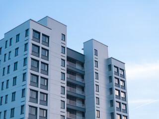 new apartment in blue sky