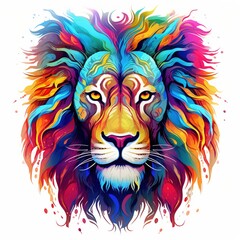 lion head vector