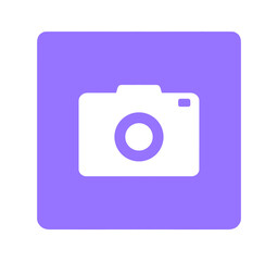 シンプルな紫色のカメラマーク