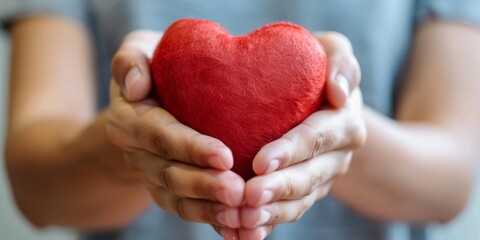 Inclusive Beauty of Albino Woman Wearing Red Veil on White Background: Delicate Fashion Model with Eyes Closed, Symbolizing Love, Care for Special Groups, and Depression Prevention - AI-Generated High