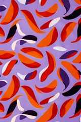Fototapeta premium Abstract Purple and Orange Pattern