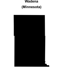 Wadena County (Minnesota) blank outline map