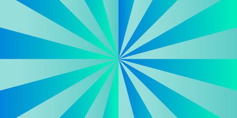Modern sunshine retro sunburst beam blue sunrise wallpaper. sunlight summer beautiful geometric frame ray backdrop texture background.