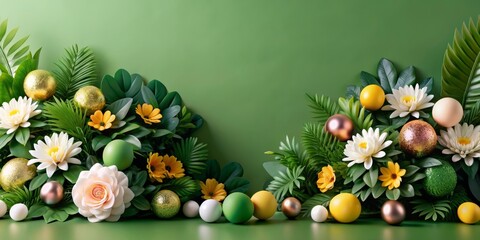 flowers on a colored background