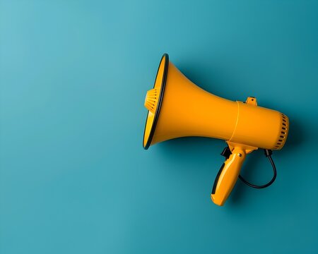 Vibrant Megaphone for Impactful Brand Messaging in Marketing Campaigns