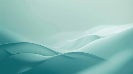 Obraz premium Abstract Teal Waves Background