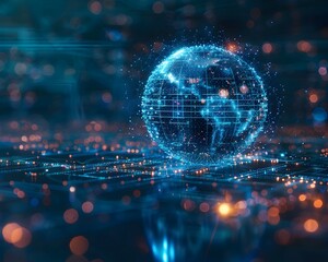 Quantum Enhanced Solving Climate Change Models with Interconnected Digital Globe