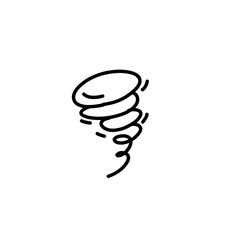 tornado doodle icon