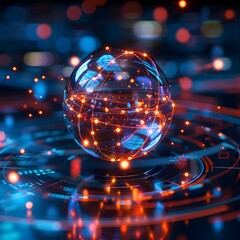 Quantum Bit Representation with Glowing Orb and Entanglement Properties