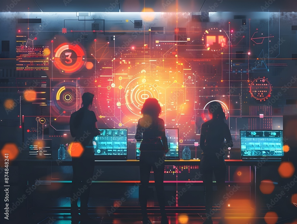 Poster quantum computing startup develops innovative applications in futuristic office space