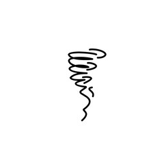 tornado doodle icon