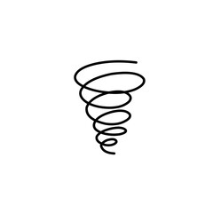 tornado doodle icon