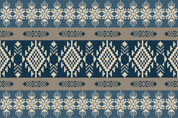 Geometric, seamless, traditional ethnic, thai pattern, fabric pattern for textiles, rugs, wallpaper, clothing, sarong, batik, wrapping, embroidery, print, background, cover, illustration, vector.