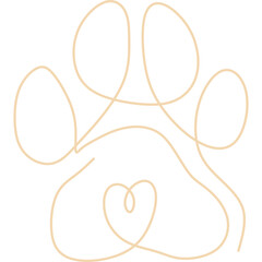 Monoline Cat Paw