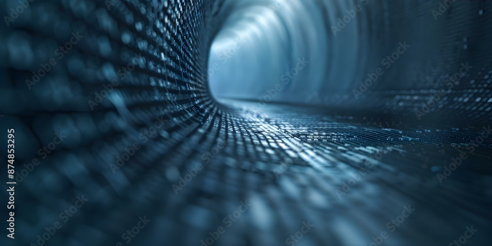 Poster futuristic big data technology background with advanced digital elements and design. concept technol