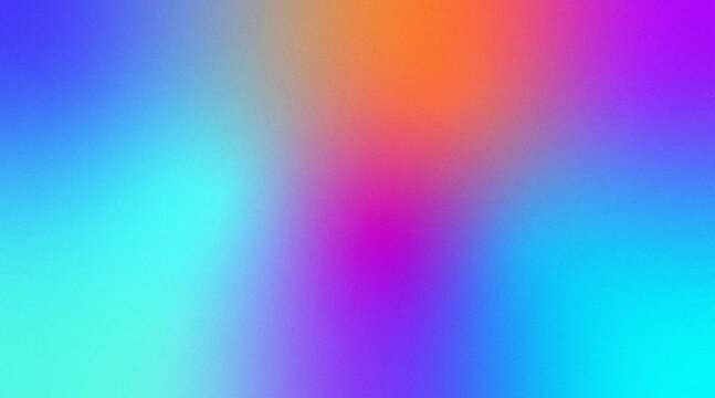 Abstract colorful background featuring a grainy gradient blending blue, purple, and orange