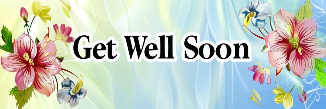 Get well soon greeting card