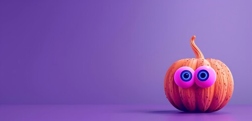 An eerie Halloween backdrop with glowing pumpkins, flitting bats, and vibrant ghosts. The empty space in the center creates a chilling focal point isolated on the different color background 
