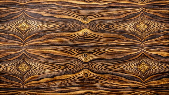 Luxurious dark brown sheesham wood grain texture with intricate natural patterns and subtle golden undertones in high contrast.