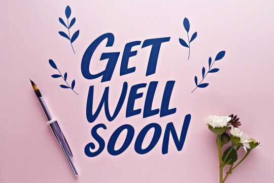 Get well soon greeting card