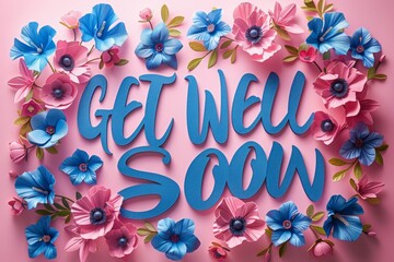 Get well soon greeting card