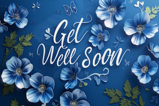 Get well soon greeting card