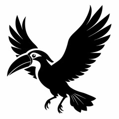 Toucan vector illustration, bird  isolated on white, Toucan silhouette, Toucan vector art