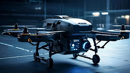 See it before you go! Military drone with a camera gathers crucial intel for safe operations