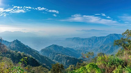 Obraz premium A Stunning Viewpoint Of Doi Ang Khang In Chiang Mai, Thailand