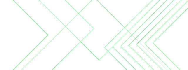Abstract blueprint architecture concept with geometric Concept of green line. Bright space with lines effect decoration and line stripes. Colorful striped diagonal line technology concept.