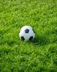Fototapeta premium football, soccer ball, kids playing, outdoor activity, sports equipment, children's play, leisure, recreational activity, childhood, fun, sports, outdoor play, exercise, playing soccer, teamwork, 